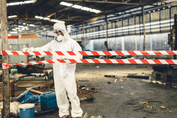 Professional Infectious Disease Decontamination technician working in Liberty, IN